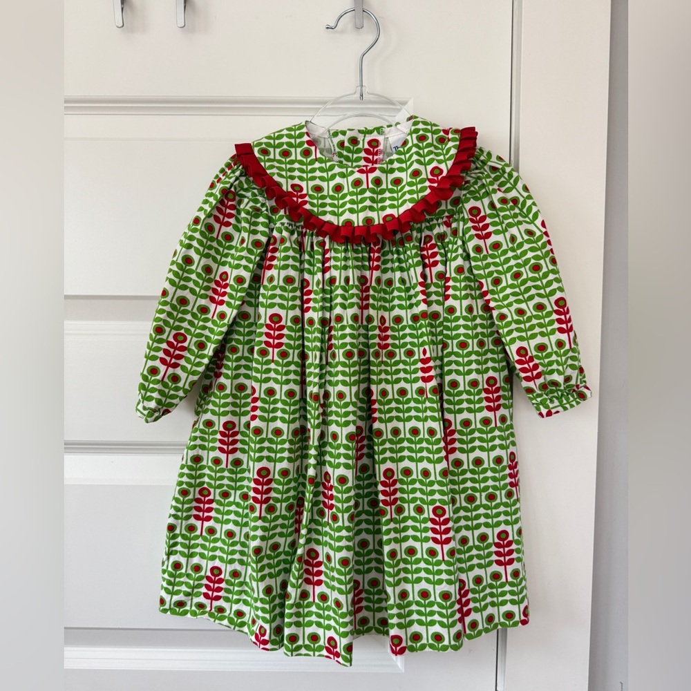The Bailey Boys Green and Red Christmas dress